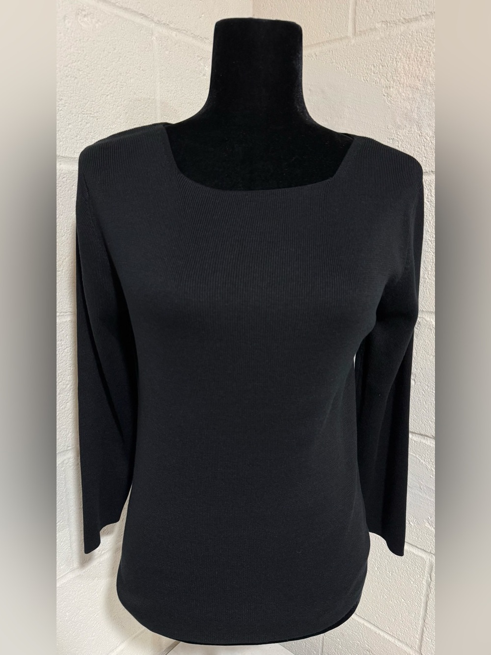 Silk Club Collection Silk Cotton Knit Minimalist Luxury Sweater M